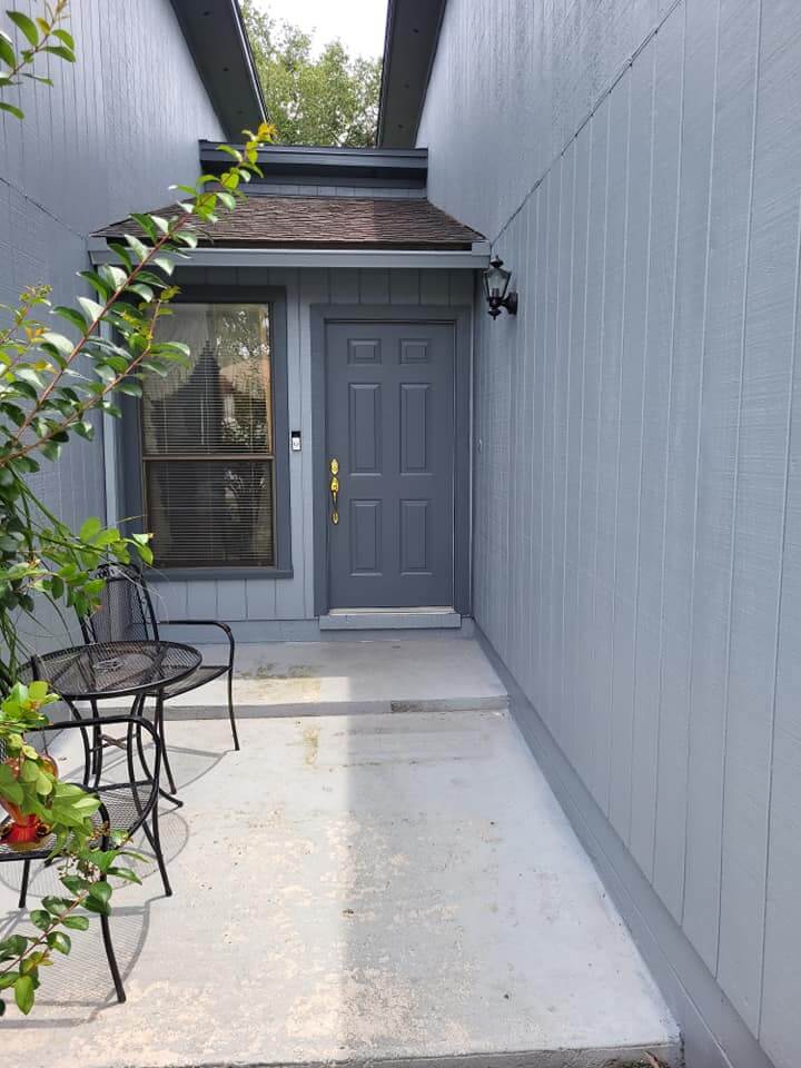 Exterior paint with WDO repair, after