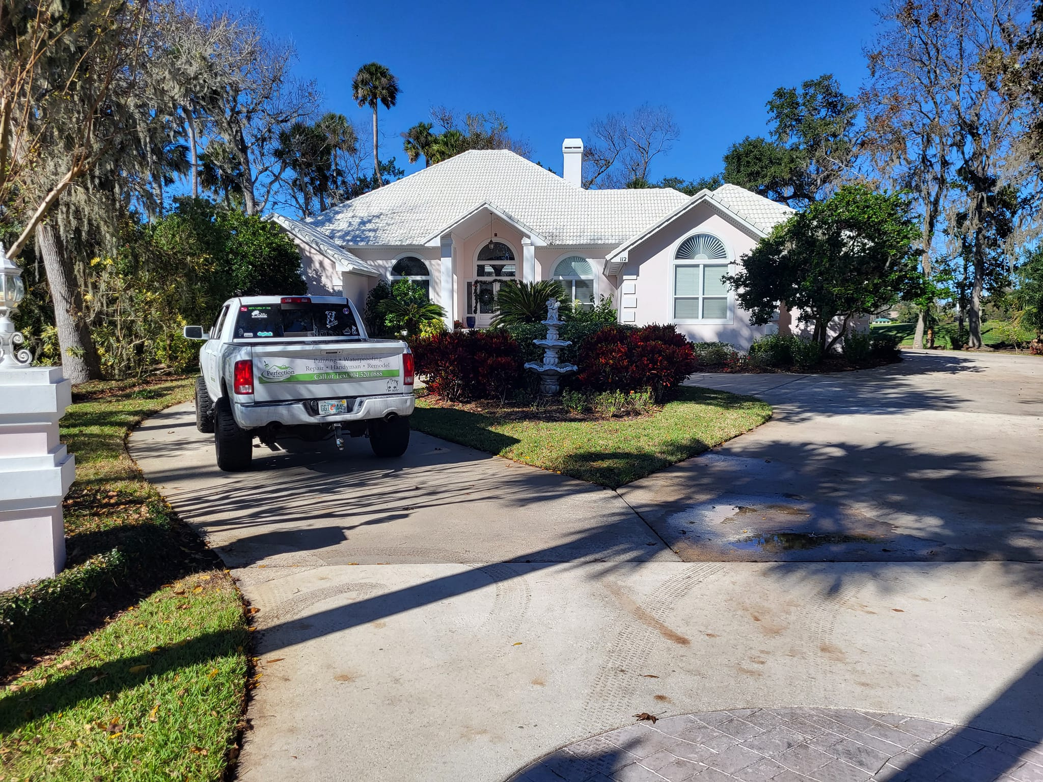 Exterior repaint of a Jacksonville home
